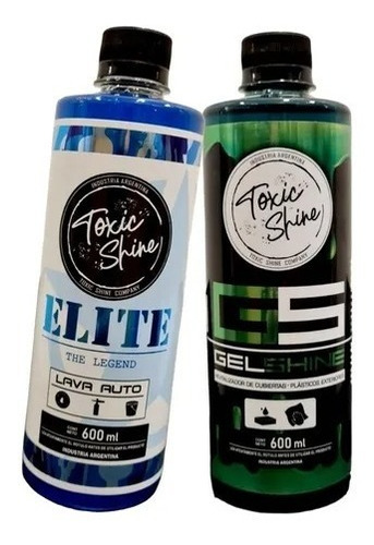 Shampoo Elite + Gel Shine De Toxic Shine X 600ml