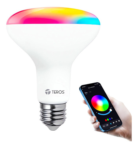 Foco Inteligente Smart Led Rgb Wifi Teros 13w Alexa Y Google