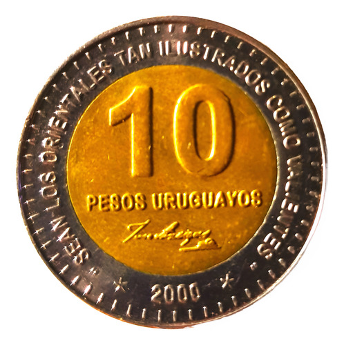 Uruguay Lote De 11 Monedas De Distintos Valores Y Años. (Usado)