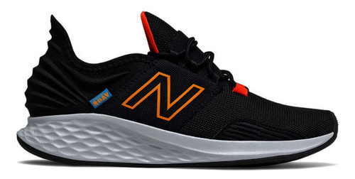 Tenis New Balance Fresh Foam Roav -negro/naranja