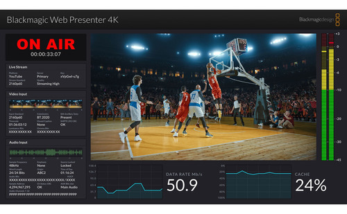Blackmagic Web Presenter 4k Bdlkwebptr4k Streaming Negro
