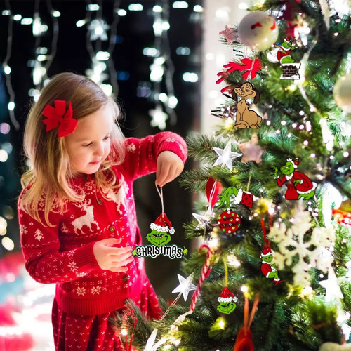 Nuevo 24 Piezas De Adornos Para El Árbol De Navidad Del