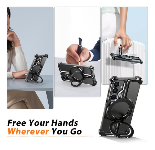 B Funda De Metal Con Soporte For Samsung Galaxy S24/s23 Ultra