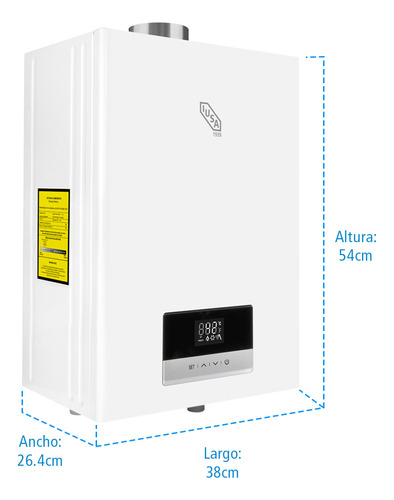 Calentador Instantáneo Smart 30lpm 5 Servicios Gas Natural