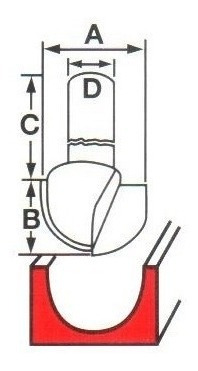 Milwaukee - Fresa Para Trompo - Acanaladora 2f 48-23-5600