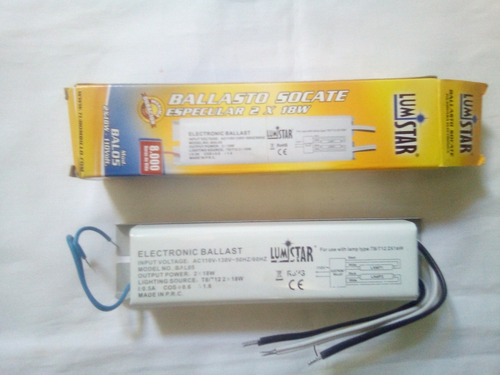 Imagen 3 de 7 de Balastro Socate Especular 2 X 18w