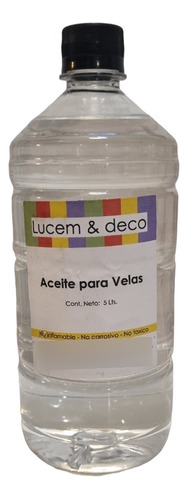 Aceite Para Lamparas / Velas / Parafina Liquida Por 1 Litro