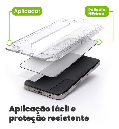 Pelicula Hprime Com Aplicador Para iPhone 15 Pro Max