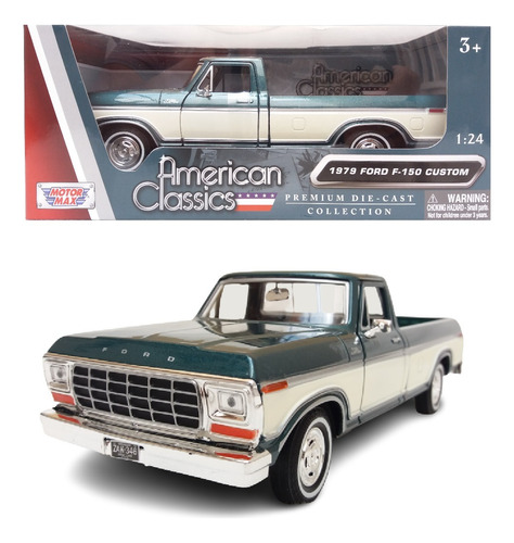 Camioneta Ford F150 1979 A Escala Motor Max 1/24 Blanca