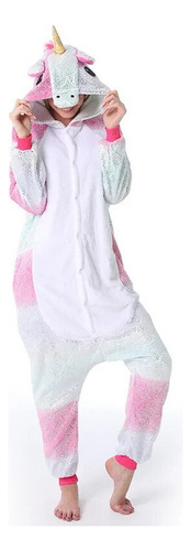 Pijama Cálido De Invierno Todo En Uno Con Diseño De Unicorni