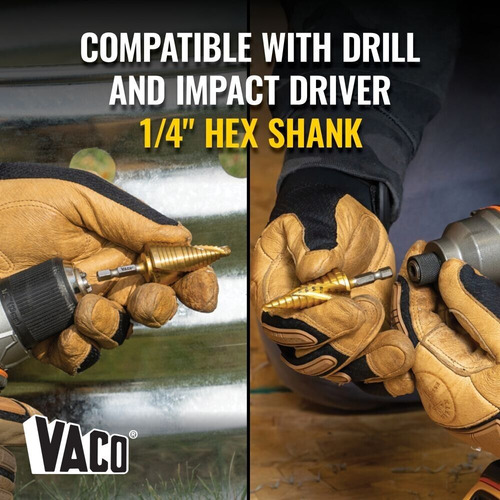Klein Tools 25950 Step Bit Kit, Spiral Double-fluted, Va Yyn