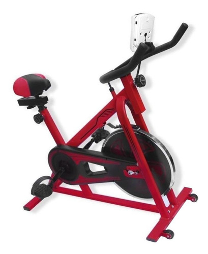 Bicicleta fija UrbanFit Pro Uso Rudo para spinning color rojo