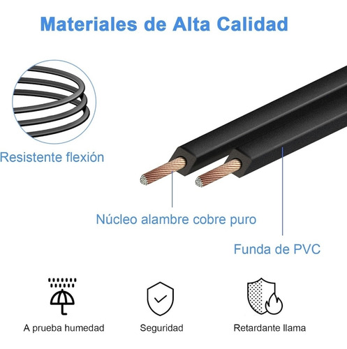 Cable De Corriente Alimentación Bocina Kaiser Msa-7515mx 1.5