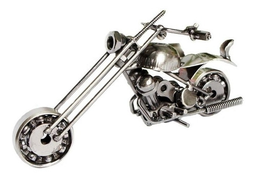 Miniatura Moto Chopper Em Metal Para Colecionadores