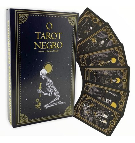 O Tarot Negro - 22 Cartas + Manual