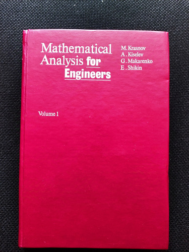 Análisis Matemático Para Ingenieros - Mir Moscu (Usado)