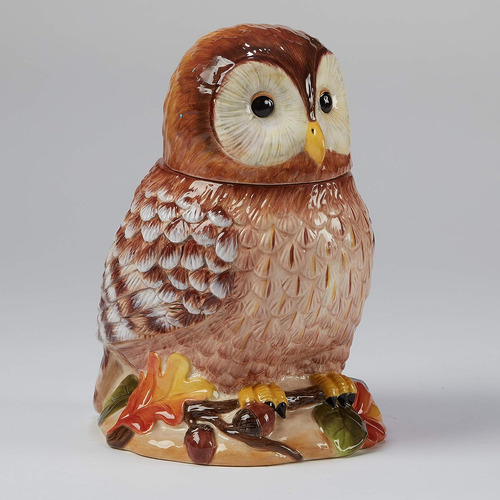 Set De Platos Comedor Marrón Loza 16 Pzs Forest Critters