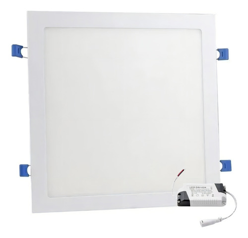 Plafon Painel Led 25w 24w Embutir Quadrado - Branco Quente
