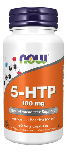 Now Suplementos 5-htp (5-hidroxitriptófano) 100 Mg, Soport.