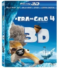 Blu-ray A Era Do Gelo 4 3d (bd 3d + Bd 2d + Dvd + Cópia Dig