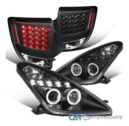 Fit 00-05 Toyota Celica Black Halo Led Projector Headlig Oaa