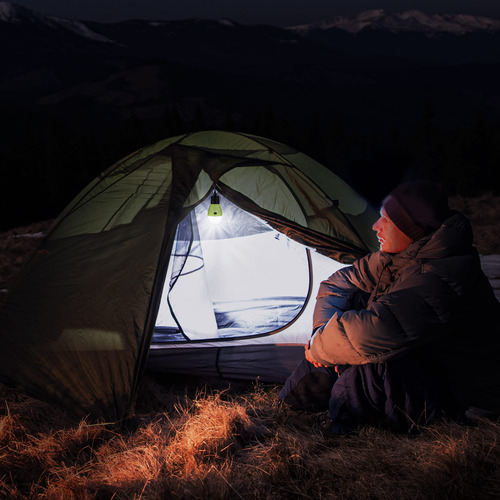 Linterna De Camping Recargable Y Portátil Con 3 Modos De Ilu