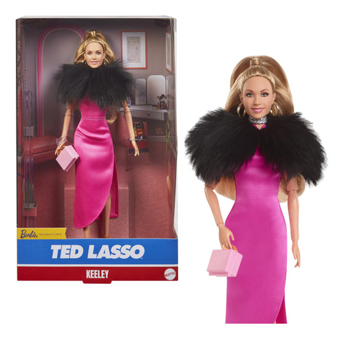 Barbie Muñeca Exclusiva, Keeley De Ted Lasso Con Vestido R.