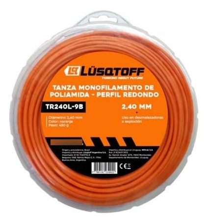 Tanza Lusqtoff Tr240l-9b Perfil Red 2.40mm