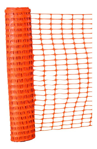 Malla Red Plastica Obra Seguridad Vial Naranja 1 X 40 Mts