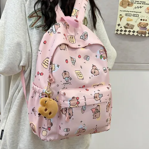 Bonito Bolso De Hombro Kappi Barra Estampado Cartoon Girl He
