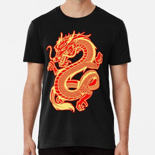 Remera Dragón De Fuego Oriental Algodon Premium