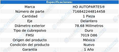 Kit Servicio Pistón Cáliper Del Dodge D300 75 Al 80 Ho