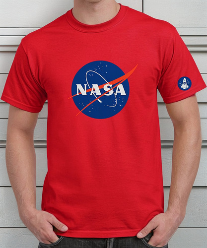 Playera Para Caballero Nasa Logo