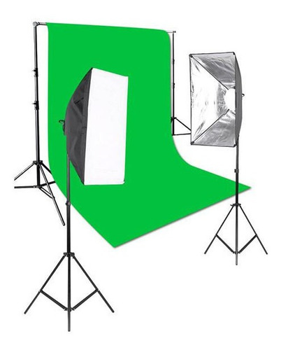Kit Croma, Set Estudio Fotografico Croma Con Luces, Cromakey