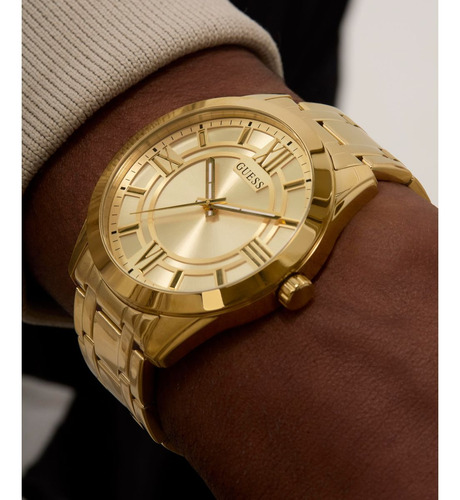 Reloj Acero Inoxidable Guess Elliot Dorado Hombre