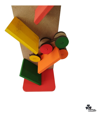 Brinquedo Educativo Zig-zag Feito Artesanalmente Em Madeira