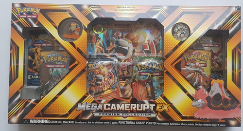 Pokemon Tcg Mega Camerupt Ex Premium Collection Box Nueva !!