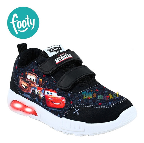 Imagen 3 de 8 de Zapatillas Con Luces Luz Led Zapatilla Cars Disney Footy
