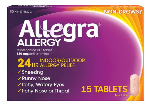 Allegra  Antihistamínico Para Alergias Sin Sueño Americano