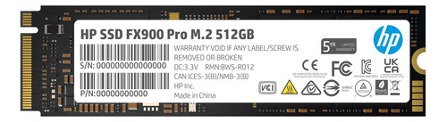 Ssd Int Nvme Fx900 Pro 512