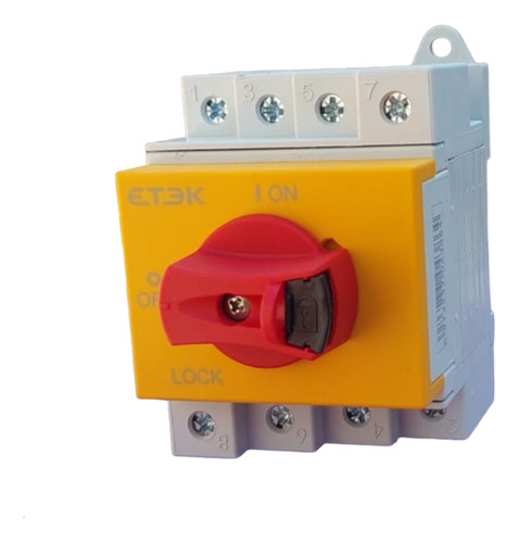 Chave Seccionadora Fotovoltaica 4 Polos 1500v 32a Combo 4 Un
