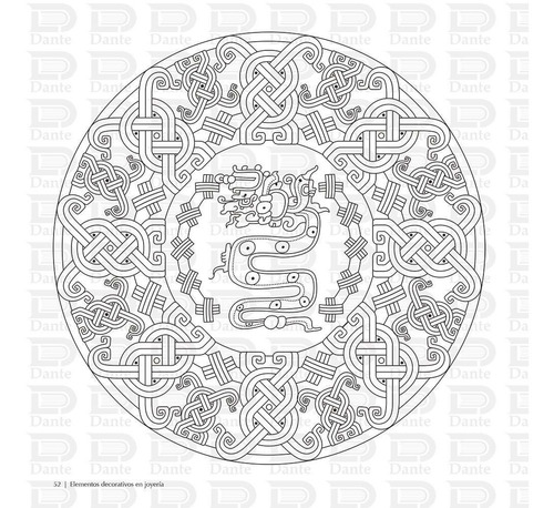 Libro Mandalas Del Mundo Maya, Ed Especial Dante Colorear