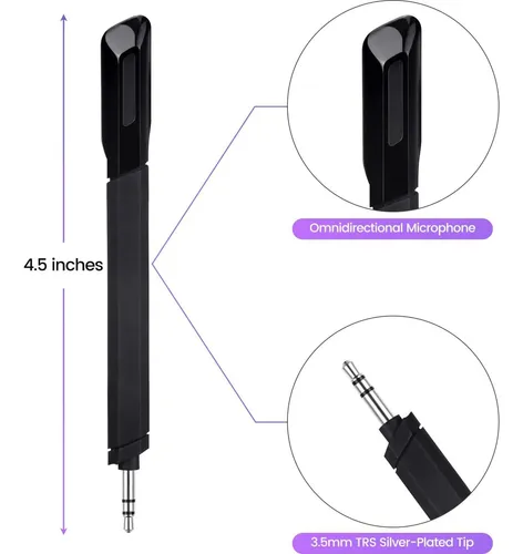 Micrófono Weishan G733 Para Auriculares Logitech 3.5mm