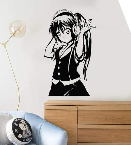 Vinilos Adhesivo Sticker Chicas Anime, Manga, Comic 58x63cms