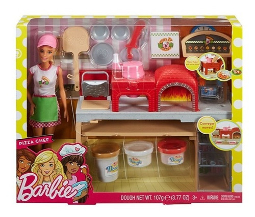 Imagen 1 de 7 de Barbie - Chef De Pizza - Fhr09