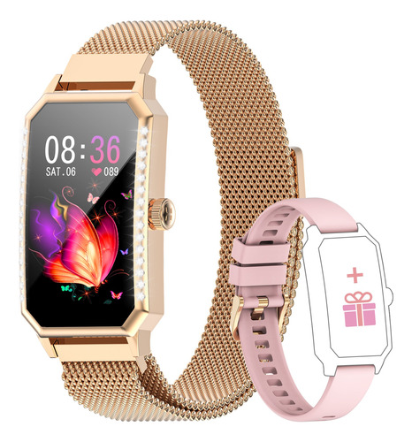 Smartwatch Para Mujer Reloj Inteligente Smart Band Bluetooth