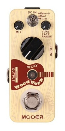 Micro Pedal Mooer Woodverb Reverb Guitarra Acústica