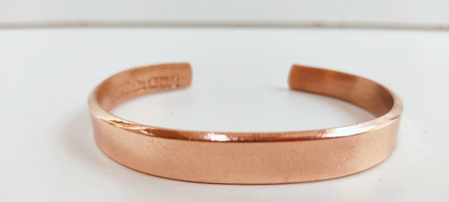Imagen 3 de 4 de Pulsera De Cobre Lisa Artesanía Chilena