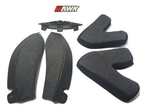 Kit Repuesto Interior De Casco Hawk Rs5 Rs5 Vector