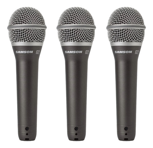 Kit Microfone Samson Q7 Com 3 Un.